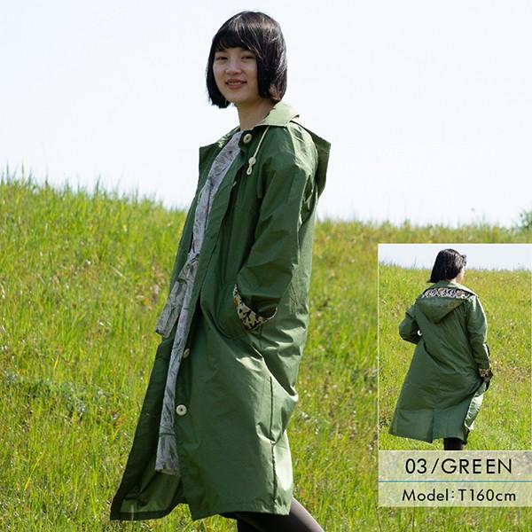 レインコート 自転車 レディース ワークコート WPC 5色 FREEサイズ 女性 雨 かっぱ  アウトドア キャンプ 登山 北欧柄 便利 野外 |  | 08