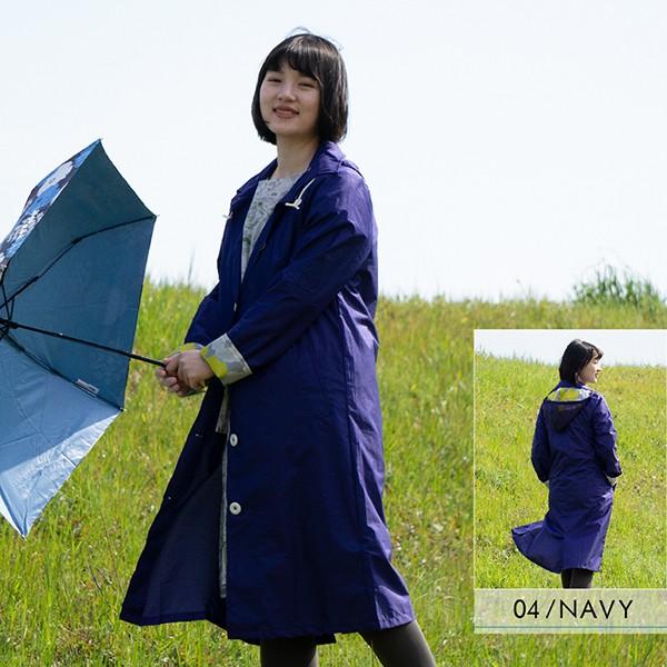 レインコート 自転車 レディース ワークコート WPC 5色 FREEサイズ 女性 雨 かっぱ  アウトドア キャンプ 登山 北欧柄 便利 野外 |  | 09