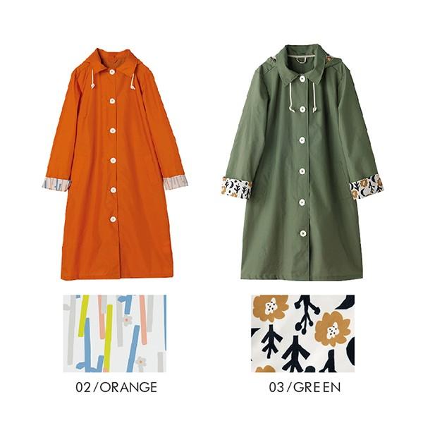 レインコート 自転車 レディース ワークコート WPC 5色 FREEサイズ 女性 雨 かっぱ  アウトドア キャンプ 登山 北欧柄 便利 野外 |  | 12