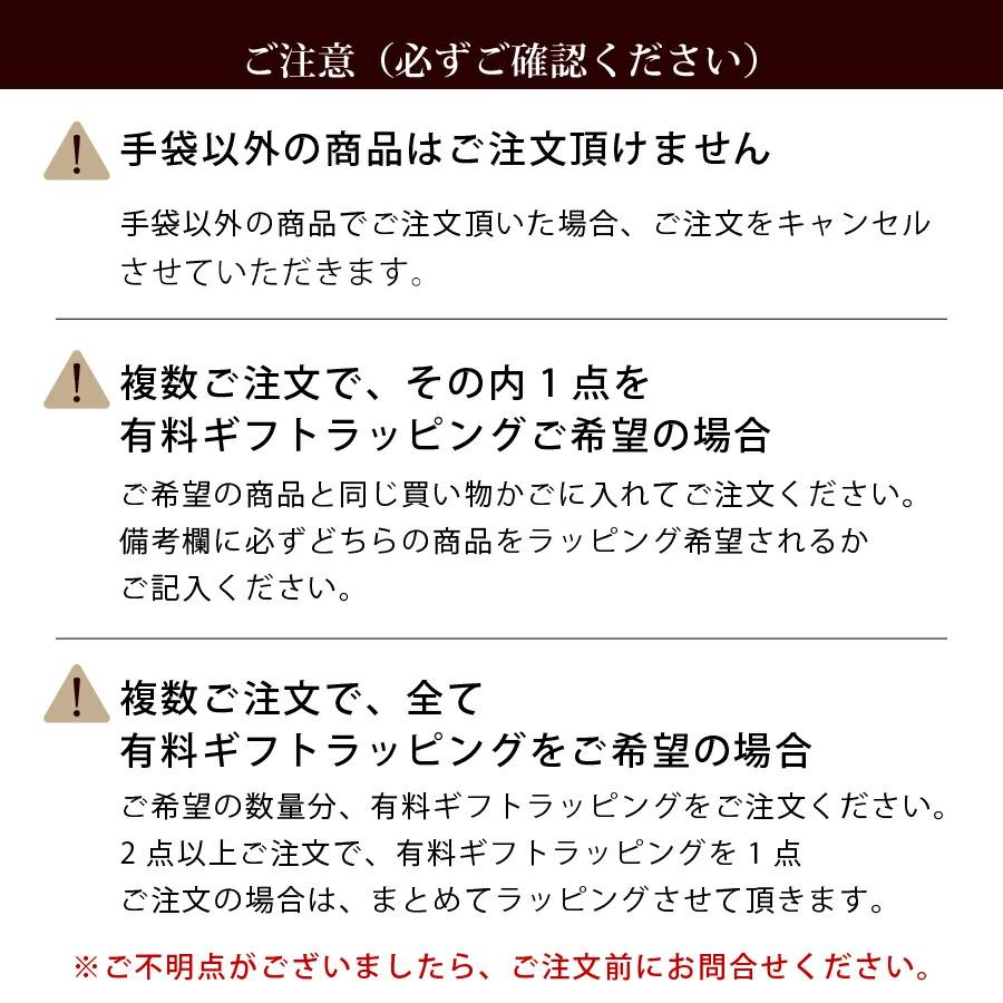 ギフトラッピング 手袋専用 Aタイプ WRAPPINGA ※単体・手袋以外でのご注文は無効となります。ご注意ください。 |  | 03