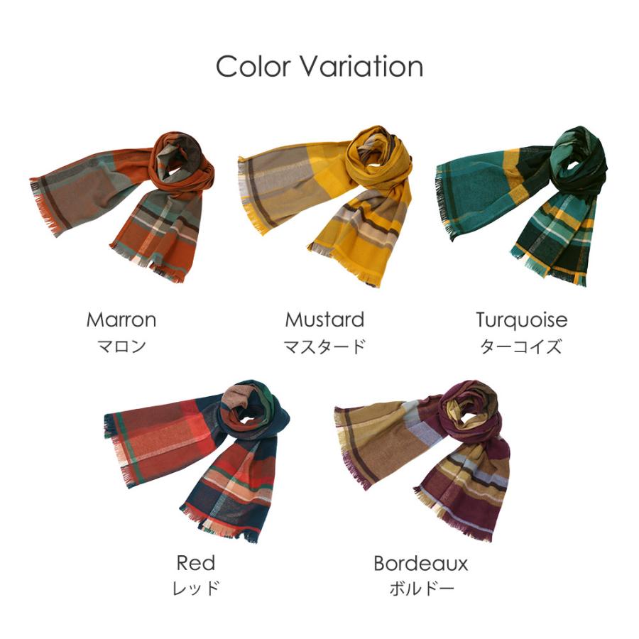 マフラー レディース チェック 綿100％ ブランド 今治 やわらか UVカット 秋冬 CS | 今治タオル | 11