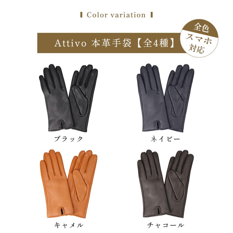 Attivo カシミヤマフラー 革手袋 レディース セット品 ギフト