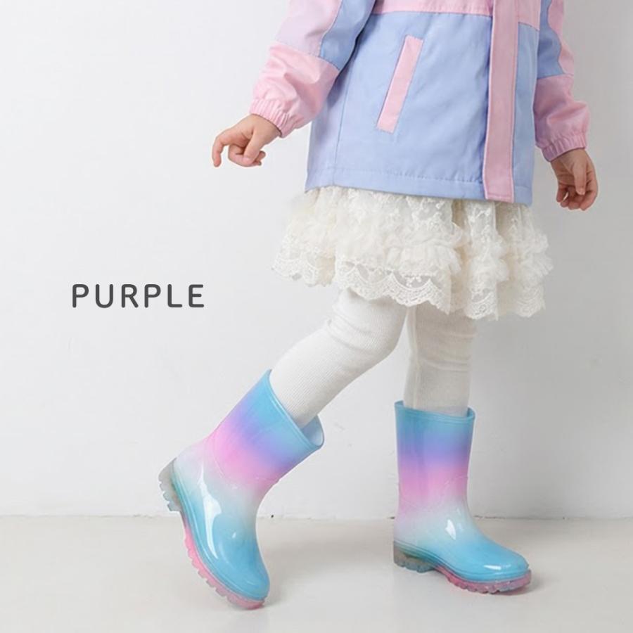 長靴 レインシューズ キッズ 光る 男の子 女の子 サイズ15-22 長寿命 ライト点灯 レイン 雨靴 雨具 | FABHUG | 06