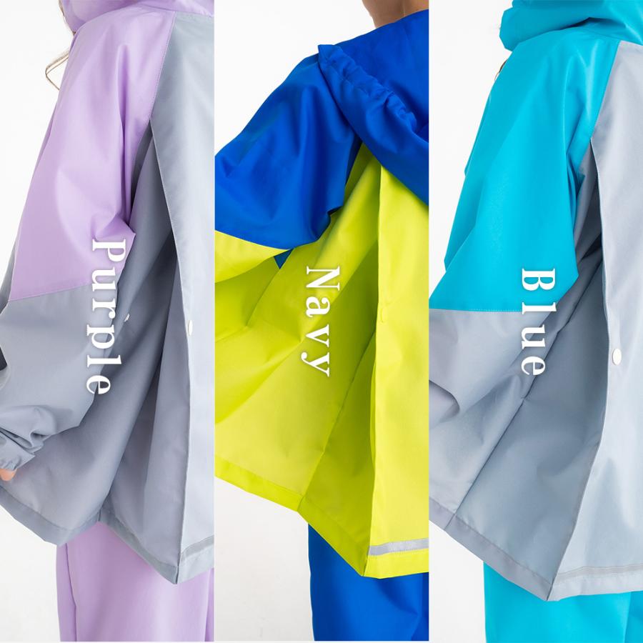 レインコート キッズ ランドセル対応 子供 フード付 パンツ スーツ 雨具 |  | 04