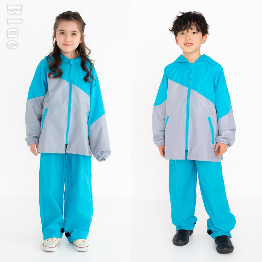 レインコート キッズ ランドセル対応 子供 フード付 パンツ スーツ 雨具 |  | 09