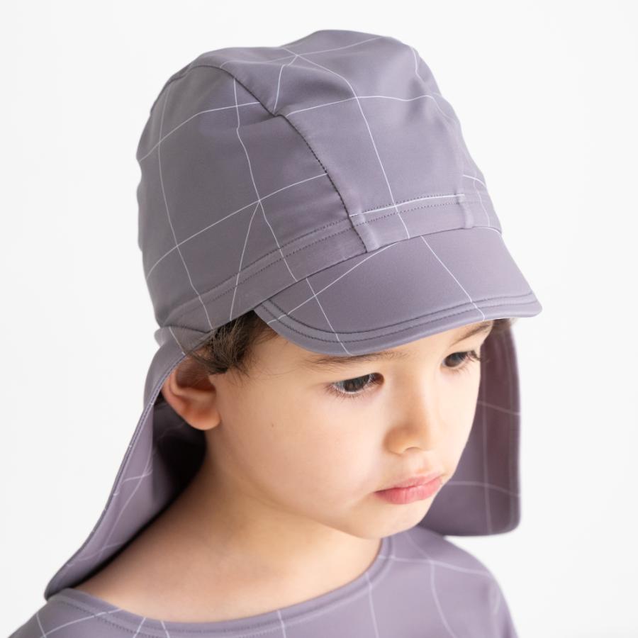 スイムキャップ 日焼けカバー付き UVカット UPF50＋ 水泳帽 キッズ 子ども 男の子 女の子 |  | 02