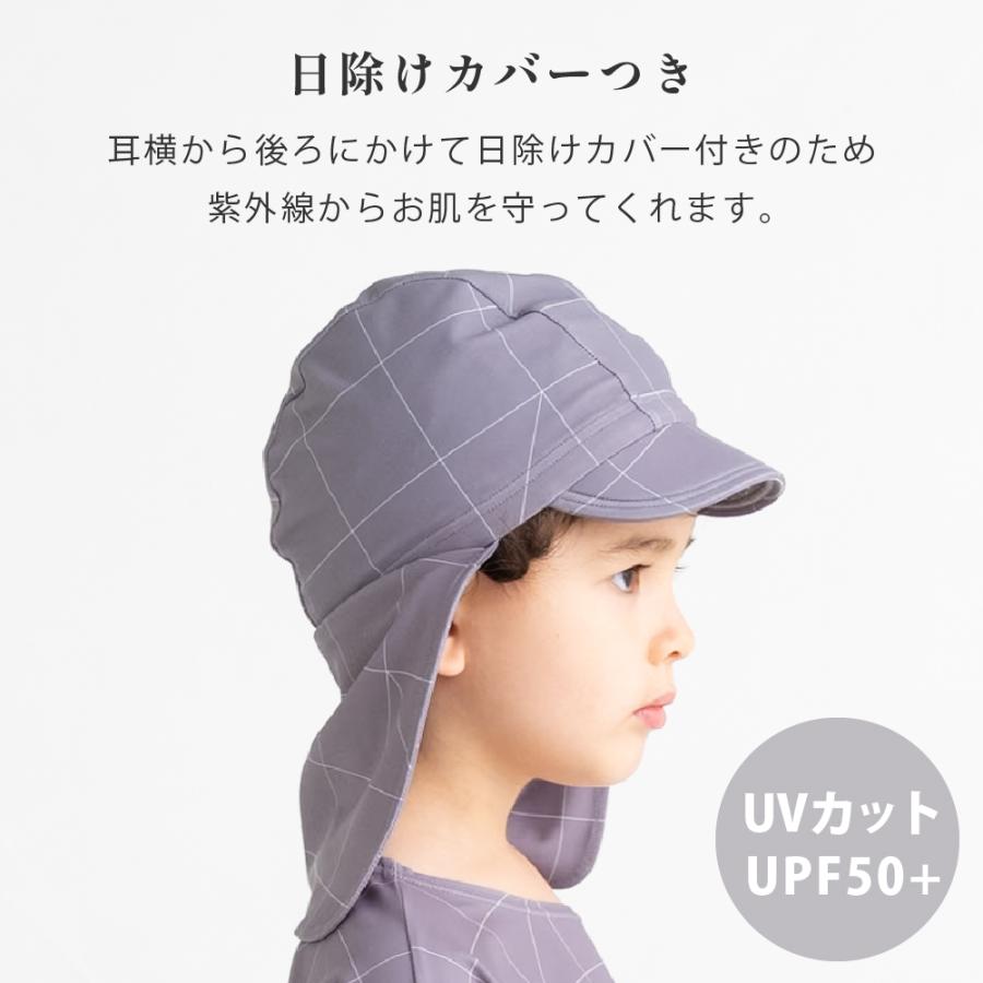 スイムキャップ 日焼けカバー付き UVカット UPF50＋ 水泳帽 キッズ 子ども 男の子 女の子 |  | 07