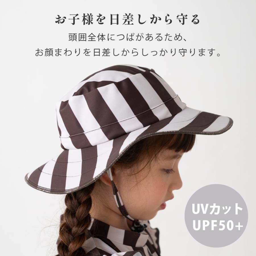 スイムキャップ ハット型 日焼けカバー付き UVカット UPF50＋ つばあり 水泳帽 キッズ 子ども 男の子 女の子 |  | 03