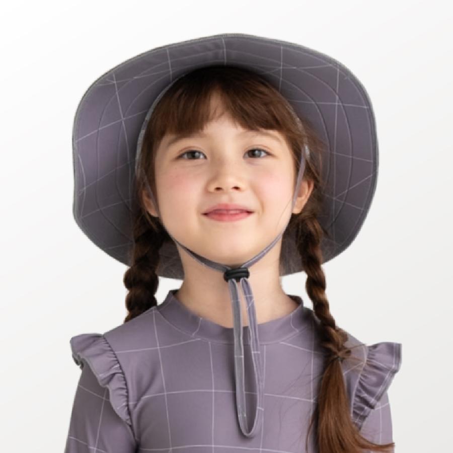 スイムキャップ ハット型 日焼けカバー付き UVカット UPF50＋ つばあり 水泳帽 キッズ 子ども 男の子 女の子 |  | 05