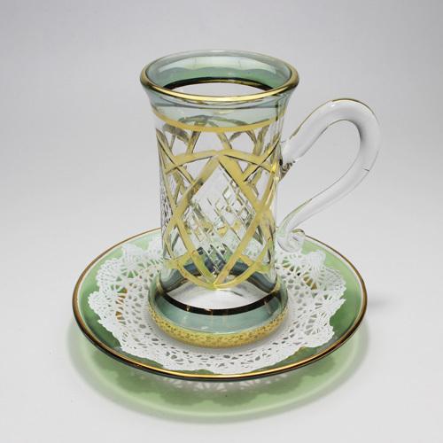 耐熱ガラスのティーカップ　エジプト製　アラビア風デザイン｜alibabaeg｜06