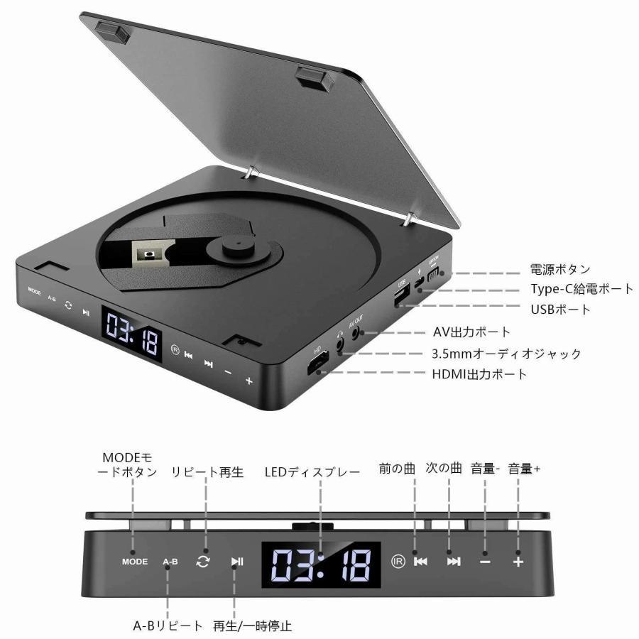 2026新型 車用cdプレイヤー車載用 DVD CDプレーヤー ポータブル USB
