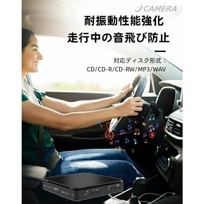 2026新型 車用cdプレイヤー車載用 DVD CDプレーヤー ポータブル USB