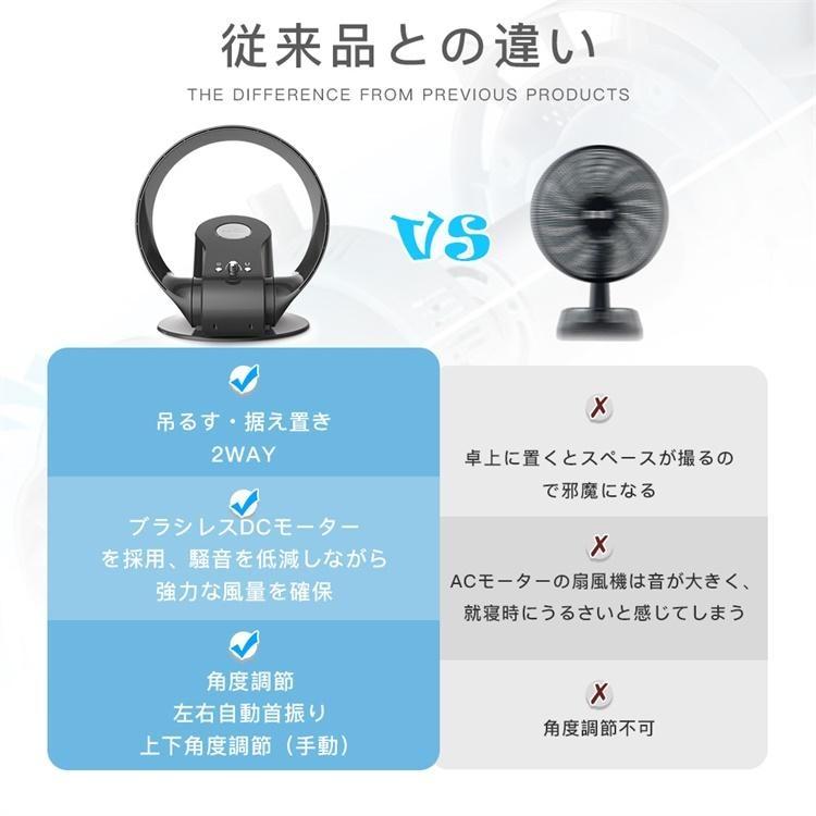壁掛け扇風機　サーキュレーター　２０２６年製 2026 壁掛け扇風機 サーキュレーター 羽なし扇風機 DCモーター 角度