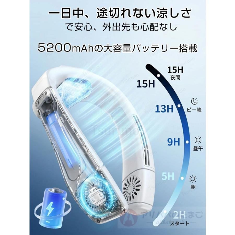2026新製品 首掛け扇風機 1秒で冷やす ネッククーラー 冷却プレート 羽