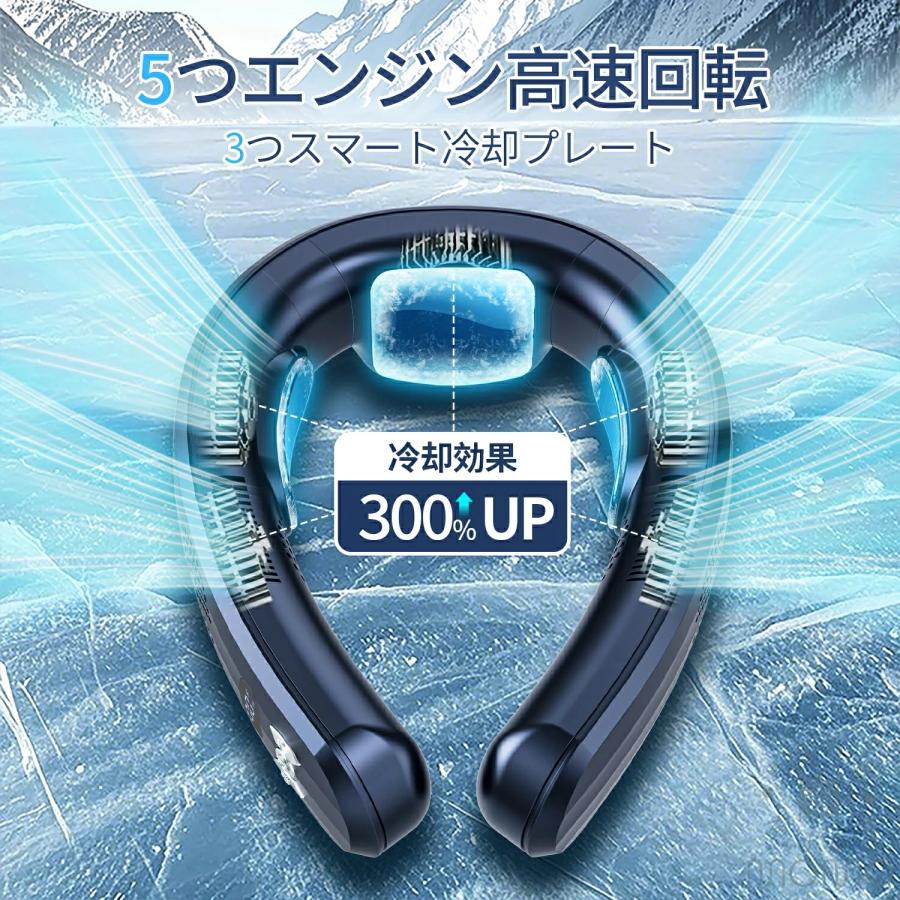 ネッククーラー 首掛け扇風機 首かけ 半導体急速冷却 ネックエアコン