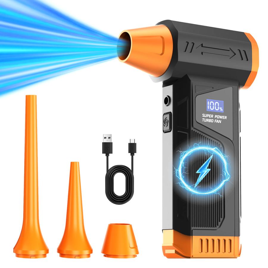 最大風速80m/s・8000mAh】エアダスター 電動ブロワー 200000RPM