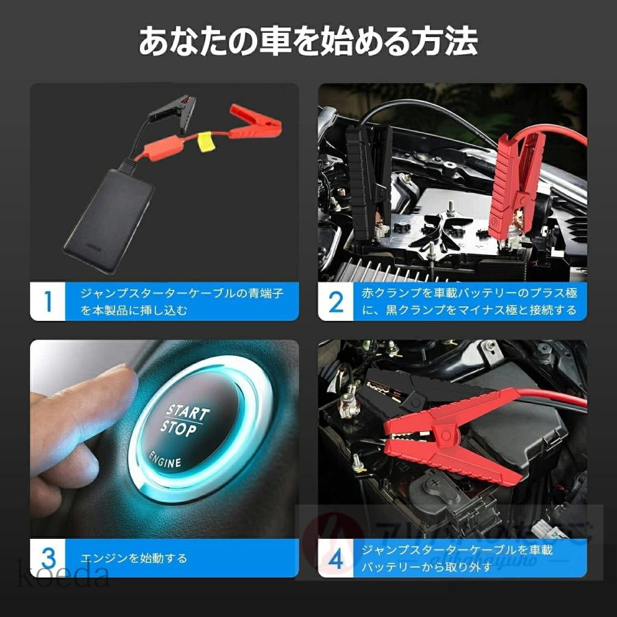 2026新型 ジャンプスターター 50000mAh 12ボルトポータブルリチウム