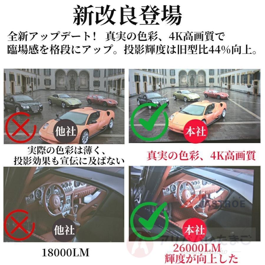 2026年新登場】プロジェクター 小型 家庭用 天井投影 4K対応 自動