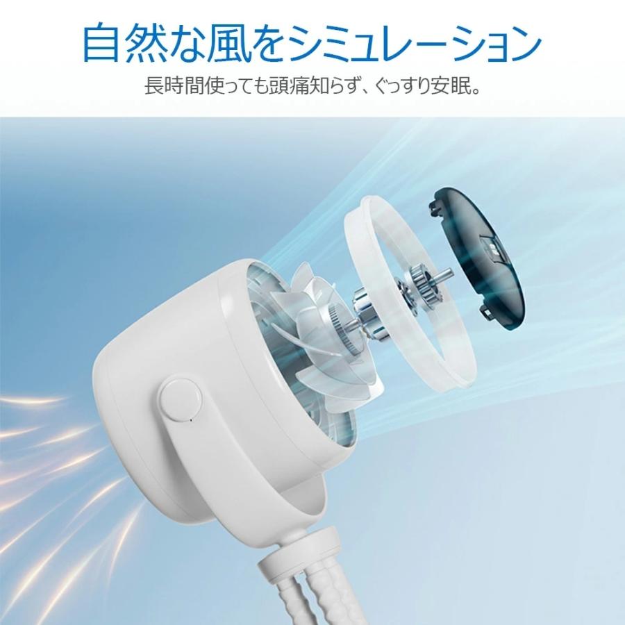 ハンディファン ベビーカー 熱中症対策 携帯扇風機 4way 軽量