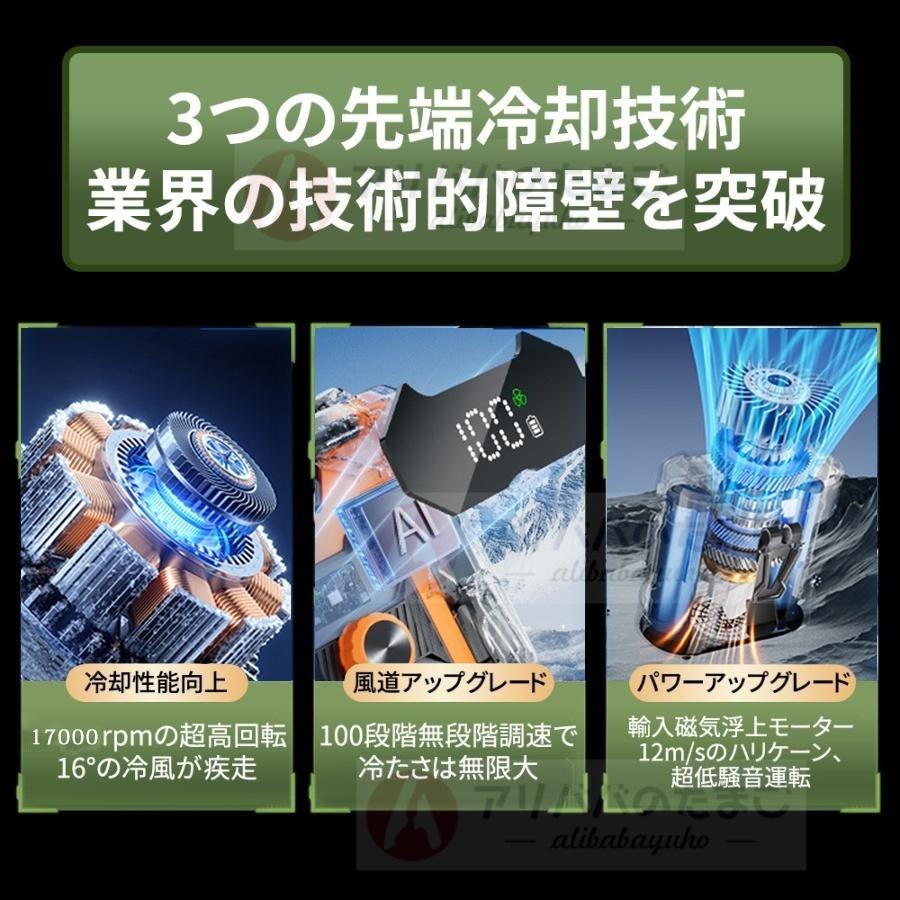 2026新型】 腰掛け扇風機 4way 小型 携帯扇風機 首かけ 100段階風量