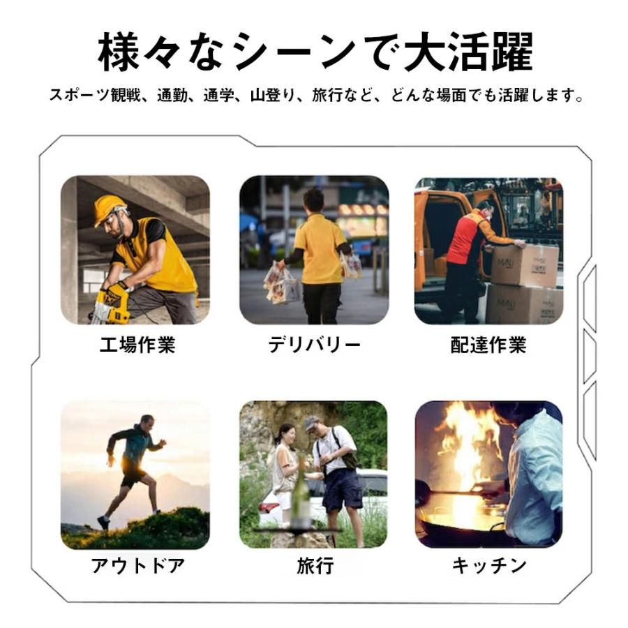 2026新型 腰掛け扇風機 4WAY 強力 ワークマン 小型 USB 充電式