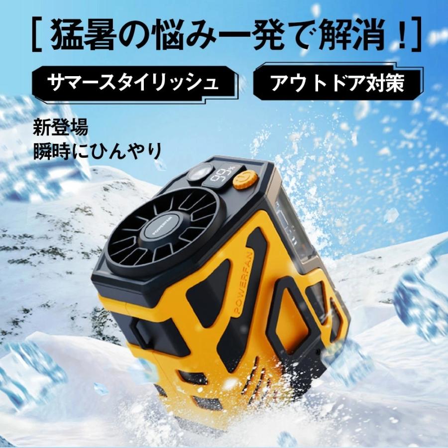 ゴーヤーマン　ハンディ扇風機　ストラップ付き 沖縄 大石林山　アスムイハイクス 2026新型 腰掛け扇風機 4WAY 強力 ワークマン 小型 USB 充電式