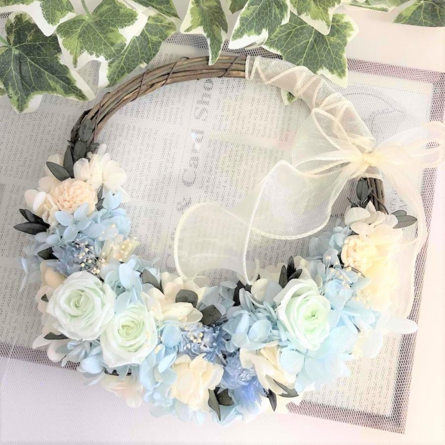 NEW◇初夏のリース◇紫陽花リース◇ハーフリース◇リース◇ドライ