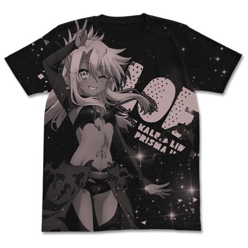 Fate/kaleid liner プリズマ☆イリヤ ツヴァイ ヘルツ！ クロエ オールプリントTシャツ BLACK Sサイズ コスパ 【1月末〜2月上旬】