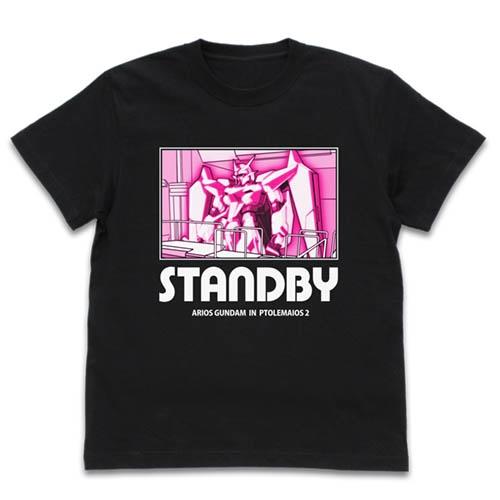 機動戦士ガンダム00 アリオスガンダム STANDBY Tシャツ BLACK Lサイズ コスパ【予約/8月上旬】｜alice-sbs-y