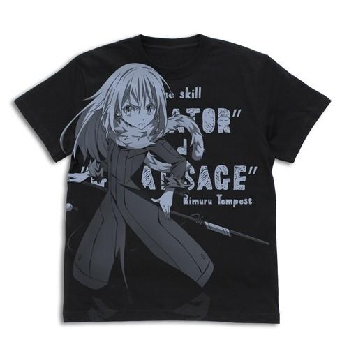 転生したらスライムだった件 リムル・テンペスト オールプリントTシャツ BLACK Mサイズ コスパ【予約/7月上旬】｜alice-sbs-y