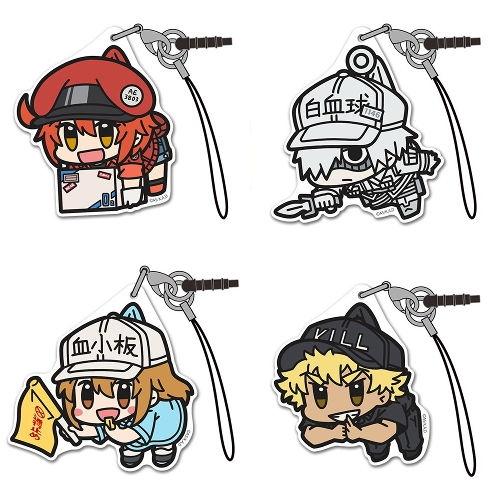 はたらく細胞 アクリルつままれストラップ 赤血球、白血球、血小板