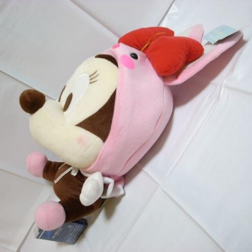 ミニーマウス ビッグサイズぬいぐるみ ウサギのフード ディズニー