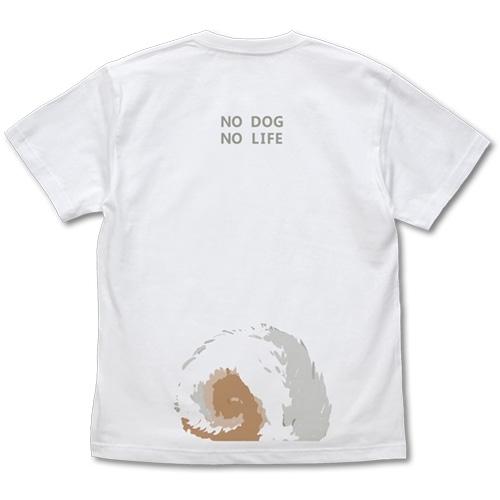 世界の終わりに柴犬と 石原雄先生デザイン ハルさん突撃 Tシャツ WHITE Mサイズ コスパ【予約/8月上旬】｜alice-sbs-y｜04