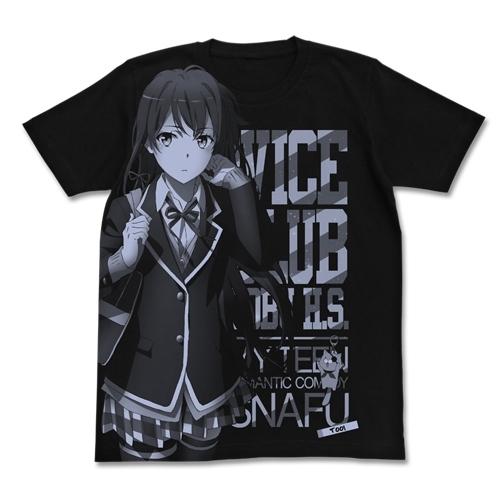 俺ガイル グッズ 雪ノ下雪乃オールプリントTシャツ BLACK やはり俺の青春ラブコメはまちがっている。続 Lサイズ  コスパ【予約/10月末〜11月上旬】 :xbhm19s3:アリス古書店 Yahoo!ショップ - 通販 - Yahoo!ショッピング