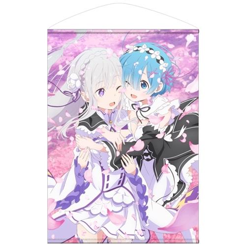 リゼロ グッズ エミリア＆レム B2タペストリー Re:ゼロから始める異