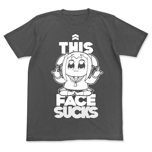 ポプテピピック グッズ ポプテピピックSUCKS Tシャツ BLACK Sサイズ コスパ 【6月上旬】