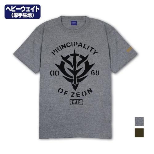 機動戦士ガンダム ジオン地球方面軍 ヘビーウェイトTシャツ MIX GRAY Lサイズ コスパ 【5月上旬】