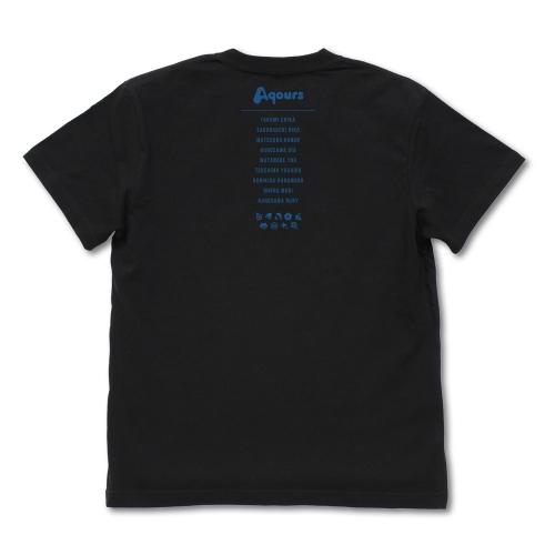 ラブライブ！サンシャイン!! Aqours ネオンサインロゴ Tシャツ BLACK 