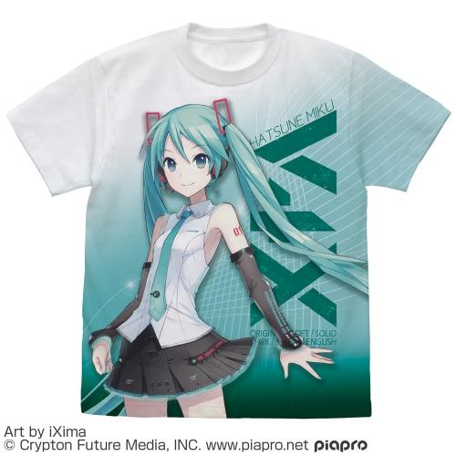 初音ミク V4X フルグラフィックTシャツ WHITE Mサイズ コスパ【予約/5
