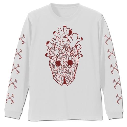 ドロヘドロ（原作版） 心 マスク 袖リブロングスリーブTシャツ WHITE L 