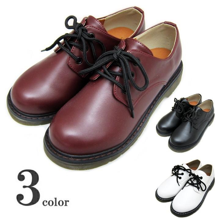 ドクターマーチン風 シューズ トラッドシューズ レースアップ ローカット 3 0cm ヒール 3ホール おしゃれ レディース マニッシュ 定番 靴 5903 Alice 通販 Yahoo ショッピング