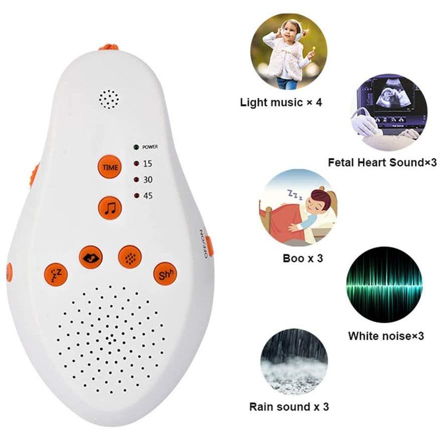 今ならほぼ即納 ホワイトノイズサウンドマシン 睡眠用 16の心地よい音を備えたミニスリープサウンドインストゥルメントタイマーusbポート赤ちゃん Wantannas Go Id