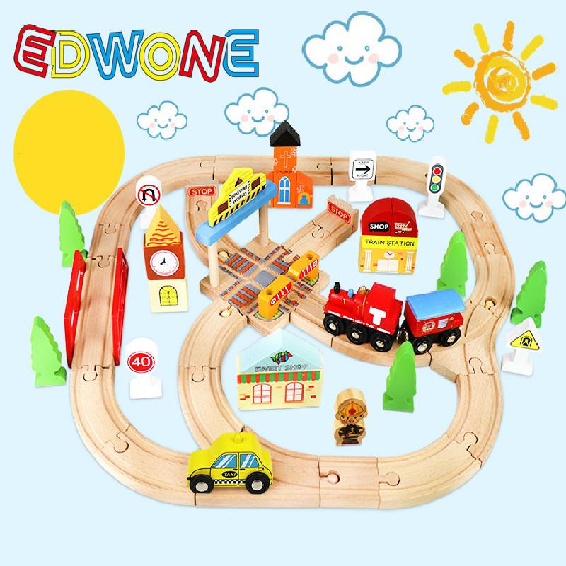 木製レール トーマス互換 電動機関車 駅前セット 木のおもちゃ 電車レール トレインセット 列車 車両つき 組み立て Ly Alice Store2 通販 Yahoo ショッピング