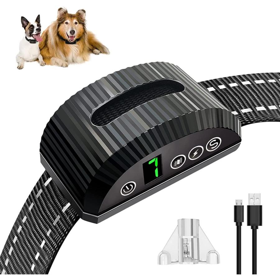 無駄吠え防止 首輪 むだぼえ防止グッズ 犬 しつけ 犬 首輪 全自動 充電