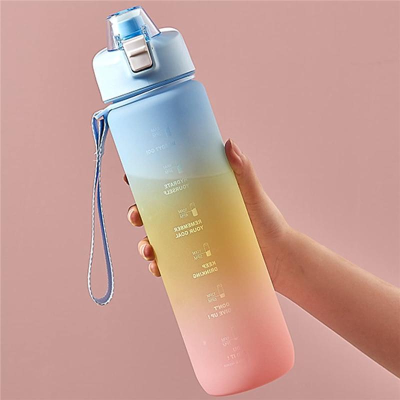 ボトル 水筒 1000ml 大容量 ポータブルストロースポーツウォーターボトル Bpaフリー プラスチックウォーターボトル 大人 女の子 男の子 アウトドア Ly Si Alice Store2 通販 Yahoo ショッピング