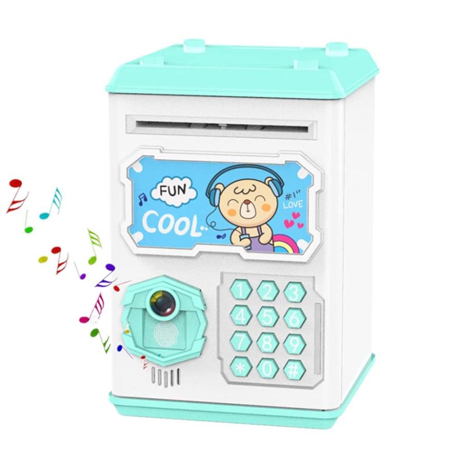 贅沢屋の 貯金箱 お札 コイン 自動巻き込 指紋開け 暗号開け ミニatm ダイヤルロック式 乾電池入れ 音楽付け キッズ 子供 プレゼント ギフト クリスマス 入園祝い Wantannas Go Id