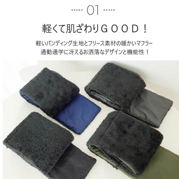 Used プラダスポーツ ネックウォーマー マフラー裏起毛 フリース 黒