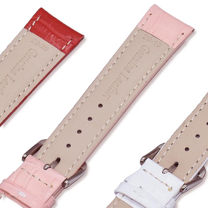 時計バンド 腕時計用 本革 時計ベルト スマートウォッチ クロコ型押し