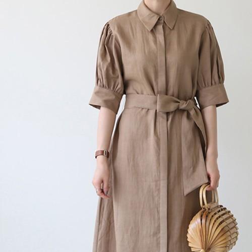 ワンピース レディース 大人 40代 50代 60代 ファッション おしゃれ 女性 上品 ベージュ シャツワンピース 半袖 無地 ロング丈 きれいめ 春夏 ミセス Turismo Saocarlos Sp Gov Br