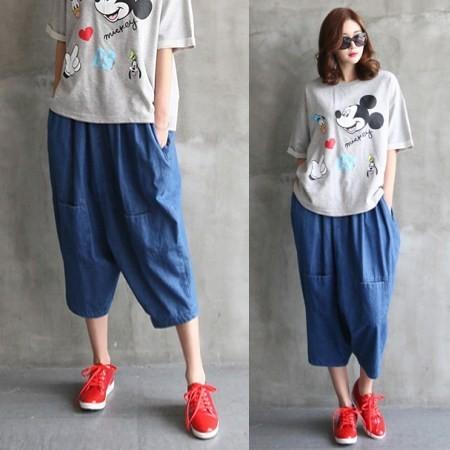 サルエルパンツ パンツ デニム 30代 40代 16 春 レディース 大人 ファッション Creyman Com